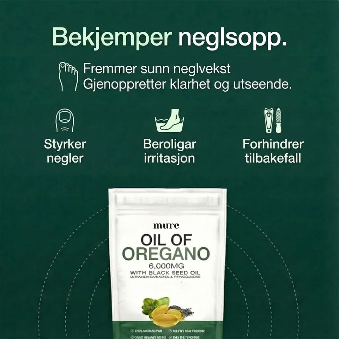 OREGANO & SVARTFRØOLJE – HJELPER MED Å BEKJEMPE NEGLSOPP