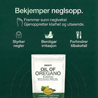 OREGANO & SVARTFRØOLJE – HJELPER MED Å BEKJEMPE NEGLSOPP
