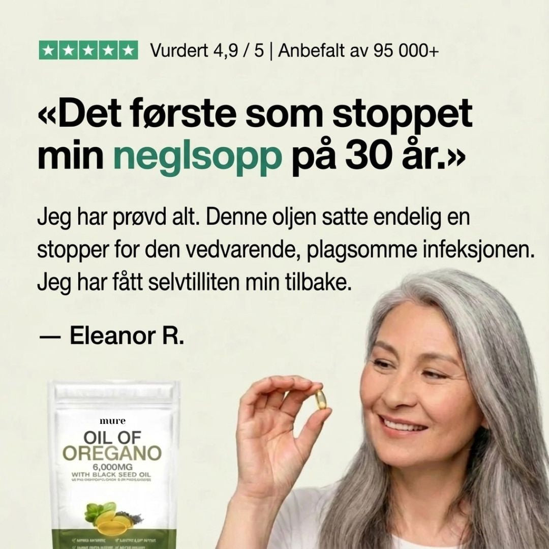 OREGANO & SVARTFRØOLJE – HJELPER MED Å BEKJEMPE NEGLSOPP