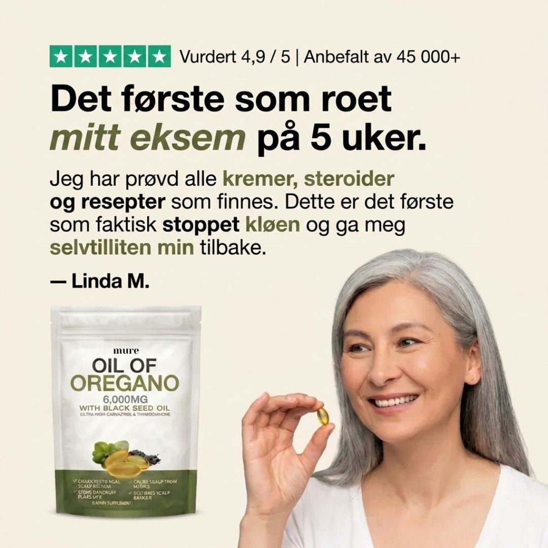 OREGANO & SVARTFRØOLJE – BIDRAR TIL Å ROE EKSEM INNENFRA OG UT